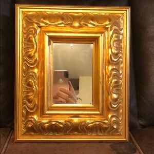 Ornate Gold Vintage Frame Wall Mirror Small